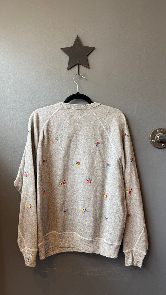 Embroidered Crewneck Sweatshirt