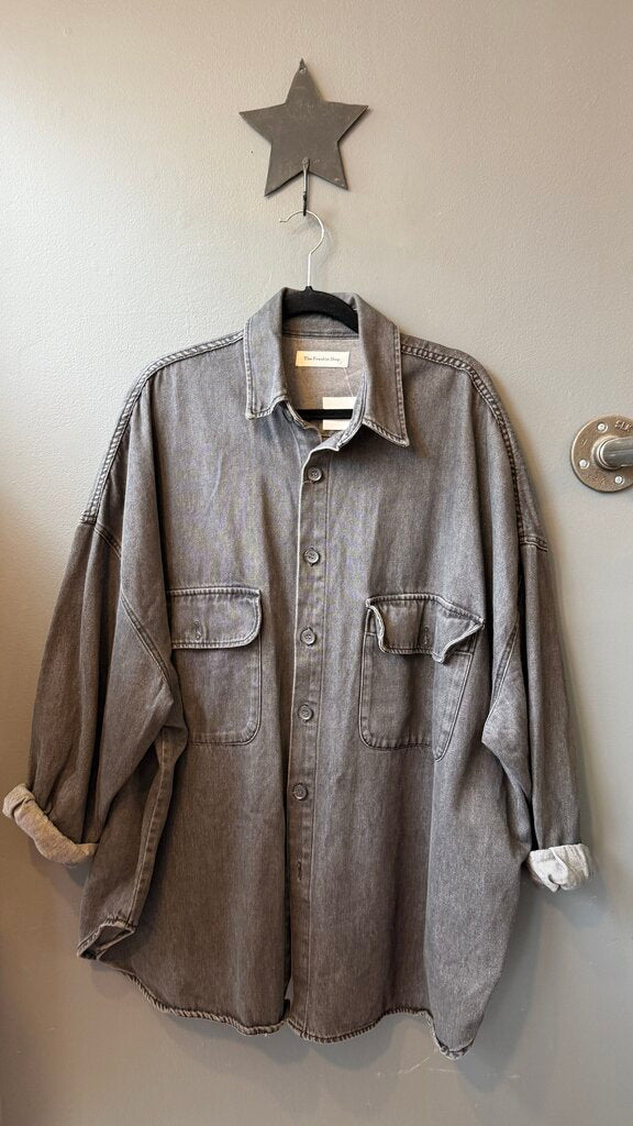 Oversize Terry Shacket