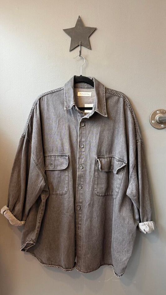 Oversize Terry Shacket