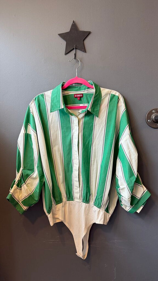 Stripe Shirt Bodysuit