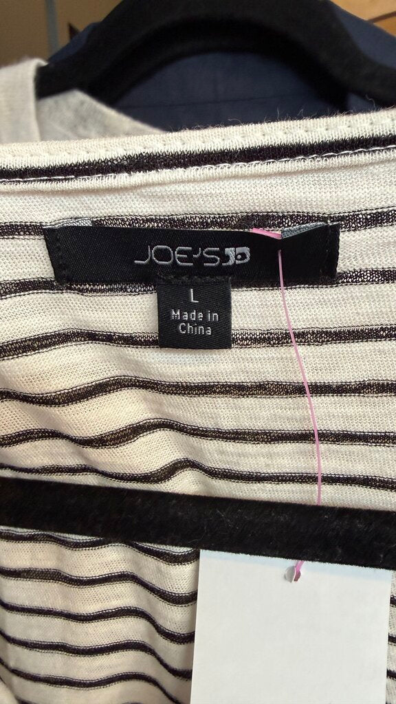 Tissue Weight Stripe Knot Front Tee
