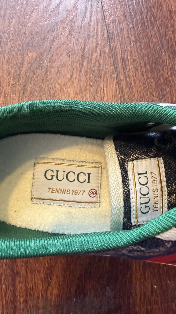 1977 Tennis Denim Logo Sneakers