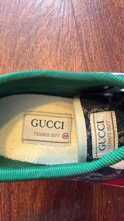 1977 Tennis Denim Logo Sneakers