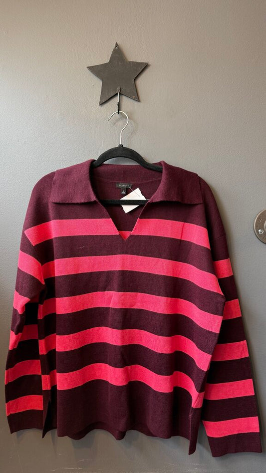 Stripe Polo Sweater