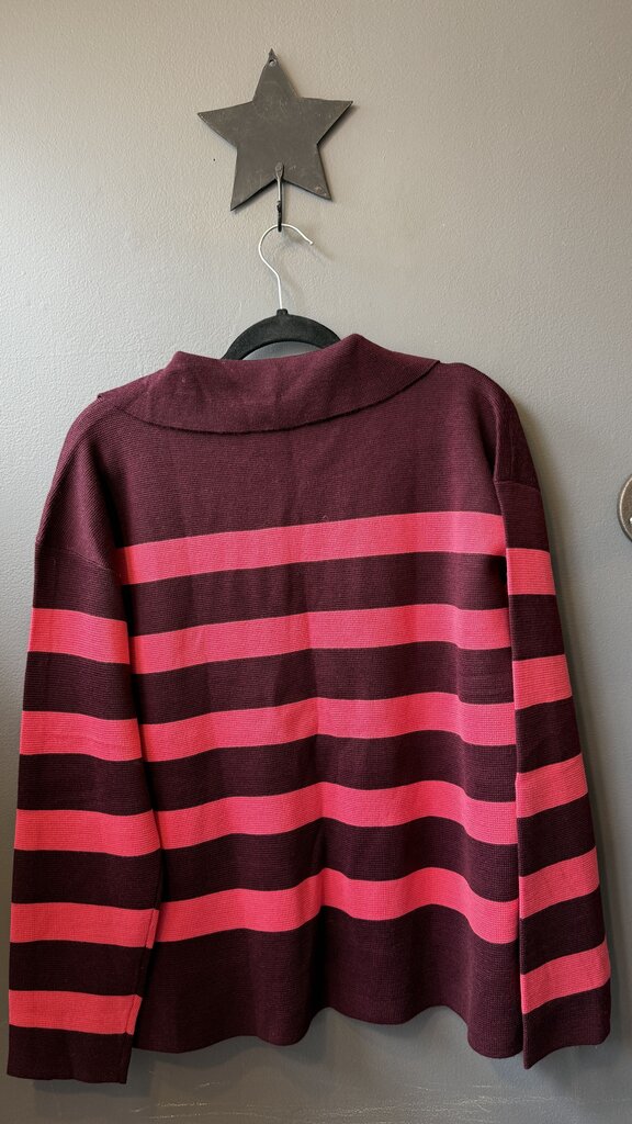 Stripe Polo Sweater
