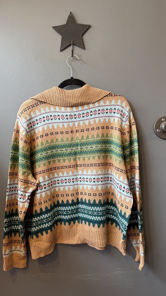 Fair Isle Polo Sweater