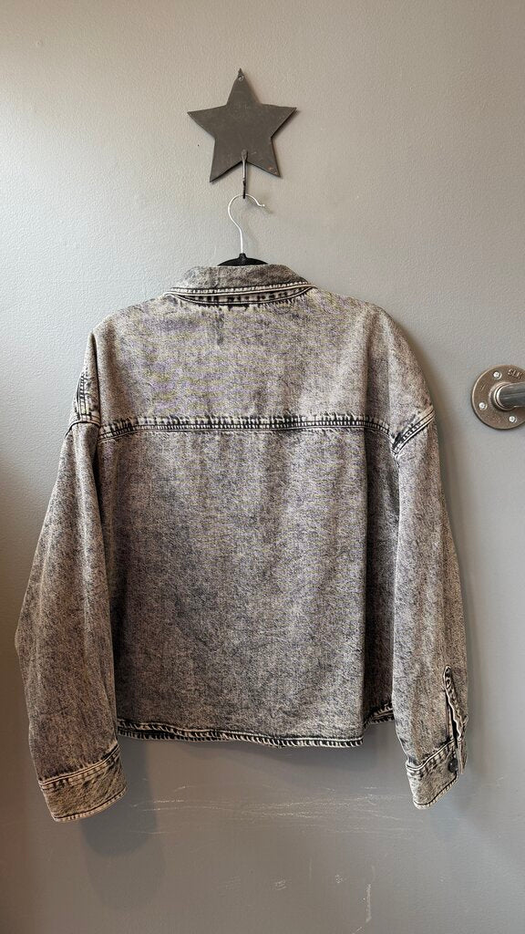 Crop Denim Shacket