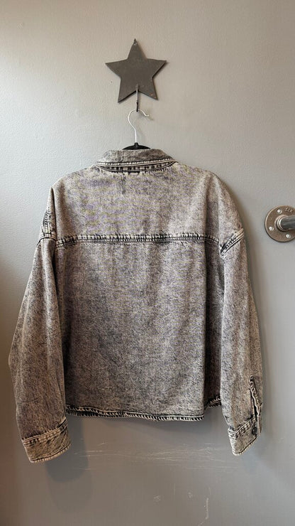 Crop Denim Shacket