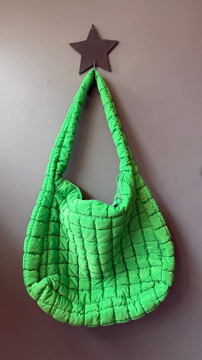 Quilted Hobo Shoulder Bag