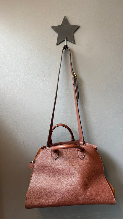 Leather Top Handle Satchel Bag