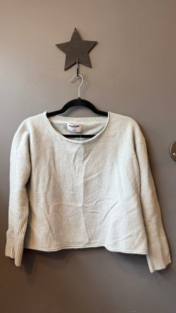 Boatneck Cashmere Crop Sweater