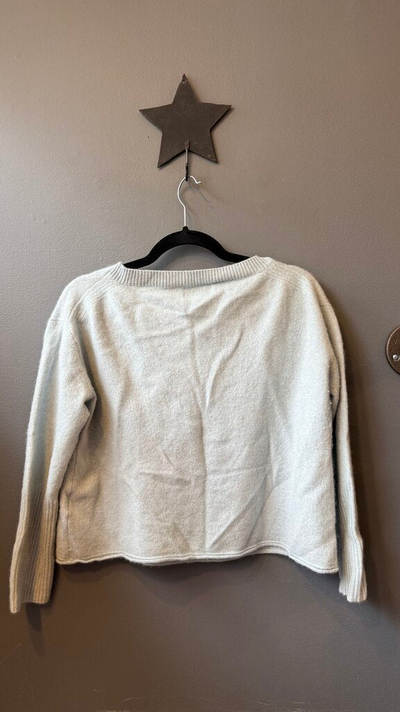 Boatneck Cashmere Crop Sweater