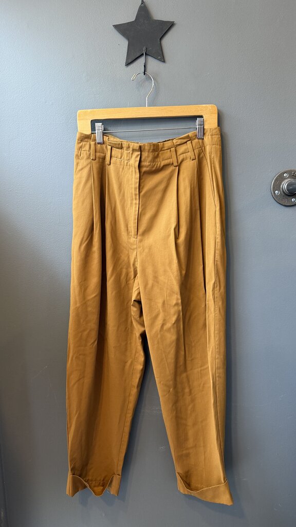 Pleated Waist Tapered Pants