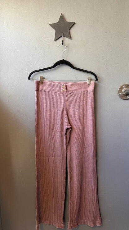 Wide Leg Waffle Pants