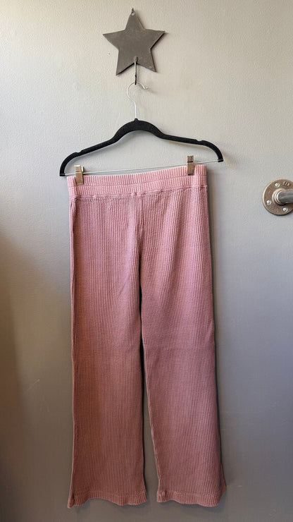 Wide Leg Waffle Pants