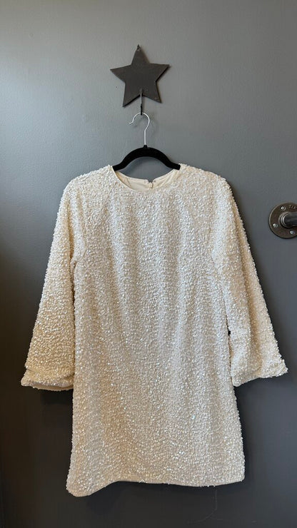Sequin Longsleeve Shift Dress