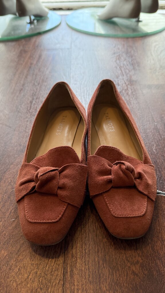 Bow Suede Flats