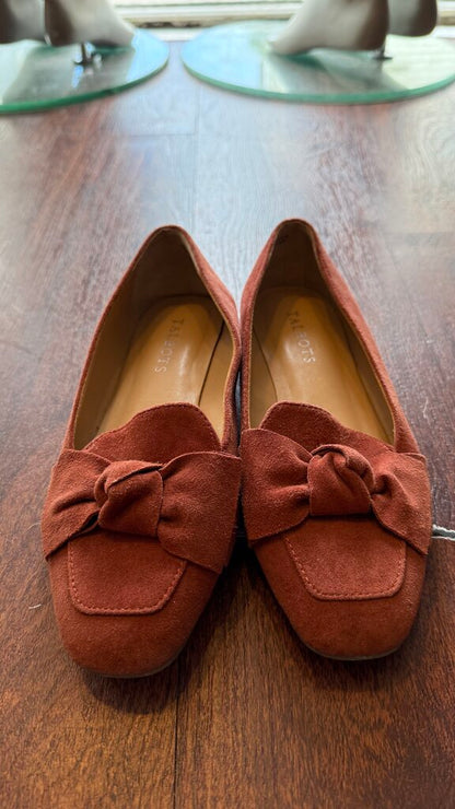 Bow Suede Flats