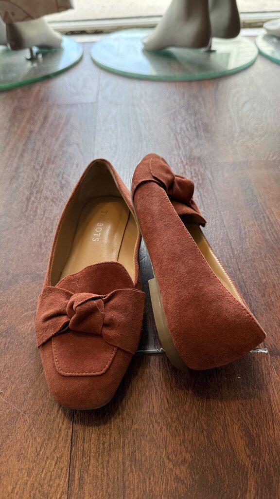 Bow Suede Flats