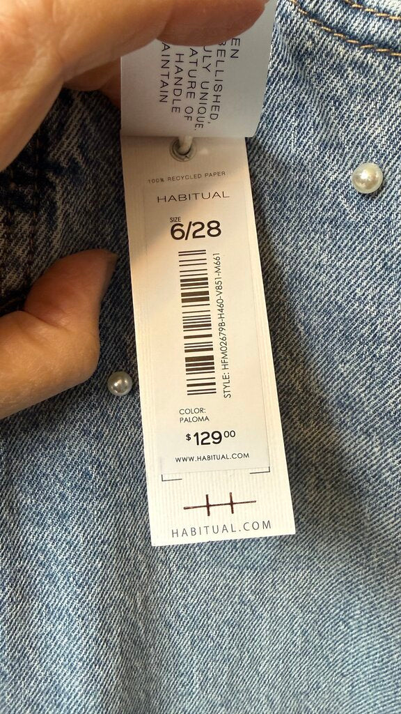 Brandt Pearl HR Barrel Crop Jeans