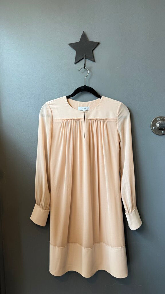Chiffon Belted Swing Dress