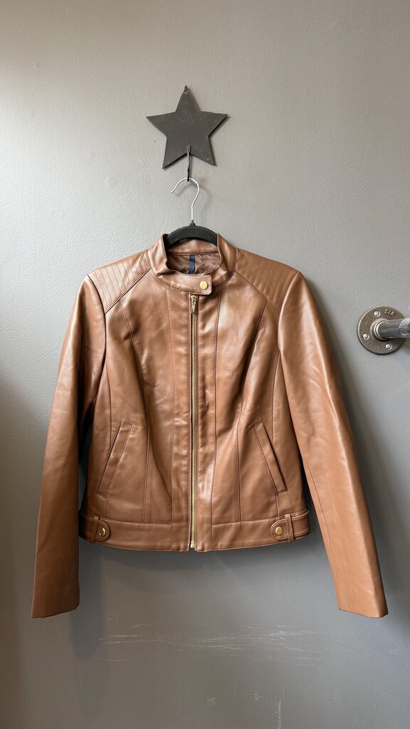 Faux Leather Moto Jacket