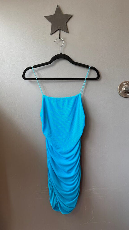 Mesh Ruched Mini Dress