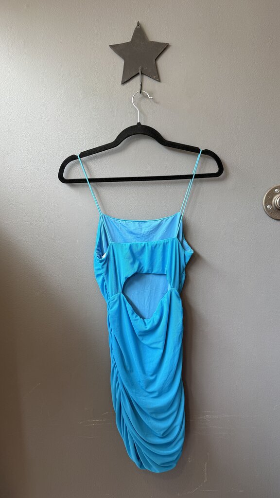 Mesh Ruched Mini Dress