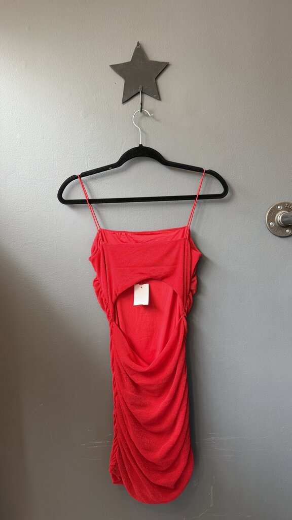 Mesh Ruched Mini Dress