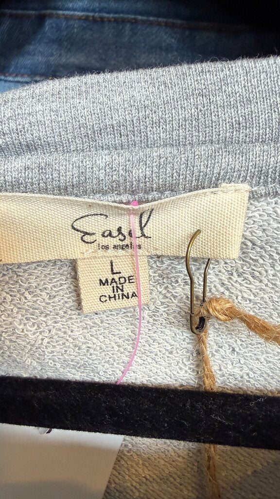 Stripe Sleeve Crewneck Sweatshirt