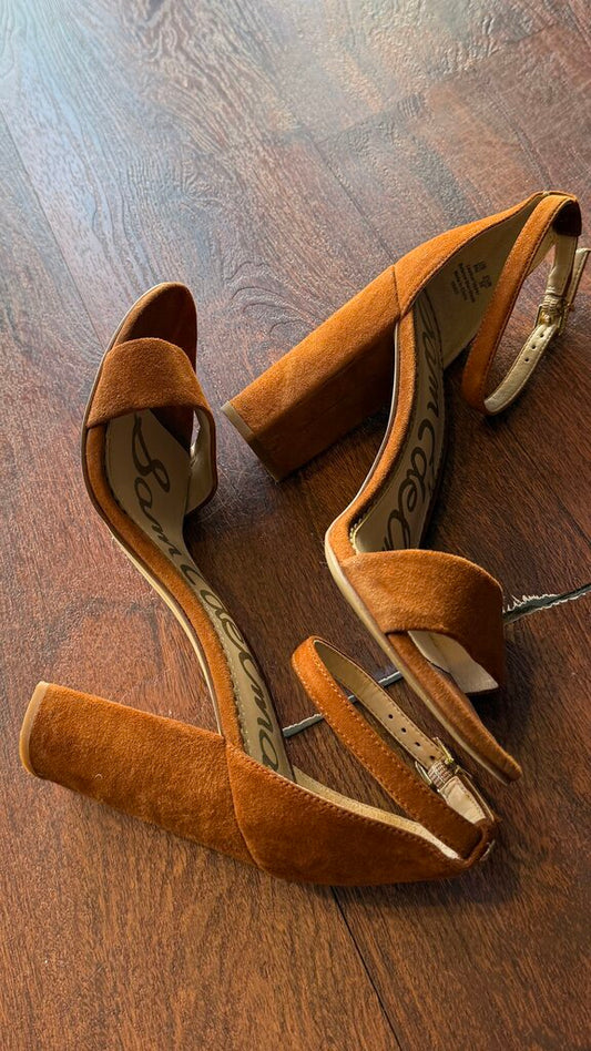 Suede Block Heels