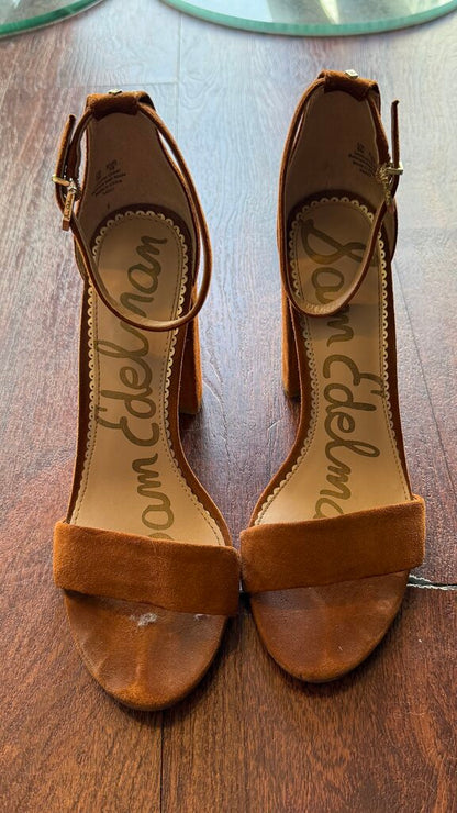 Suede Block Heels