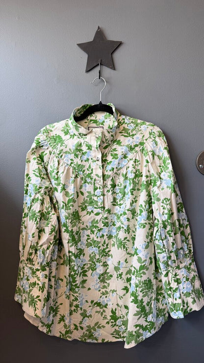 Floral Popover Blouse