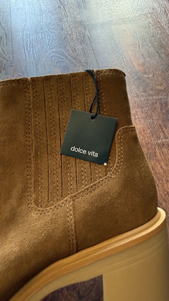 Waterproof Suede Block Heel Lug Booties