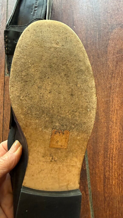 Leather Penny Loafer Mules
