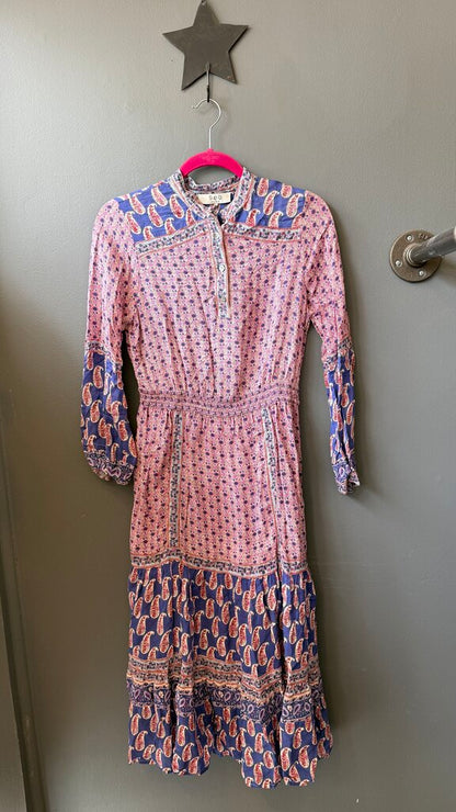 Block Print Midi Dress