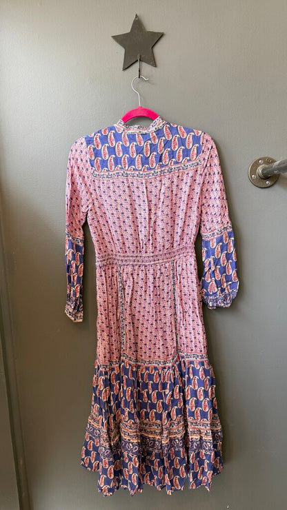 Block Print Midi Dress