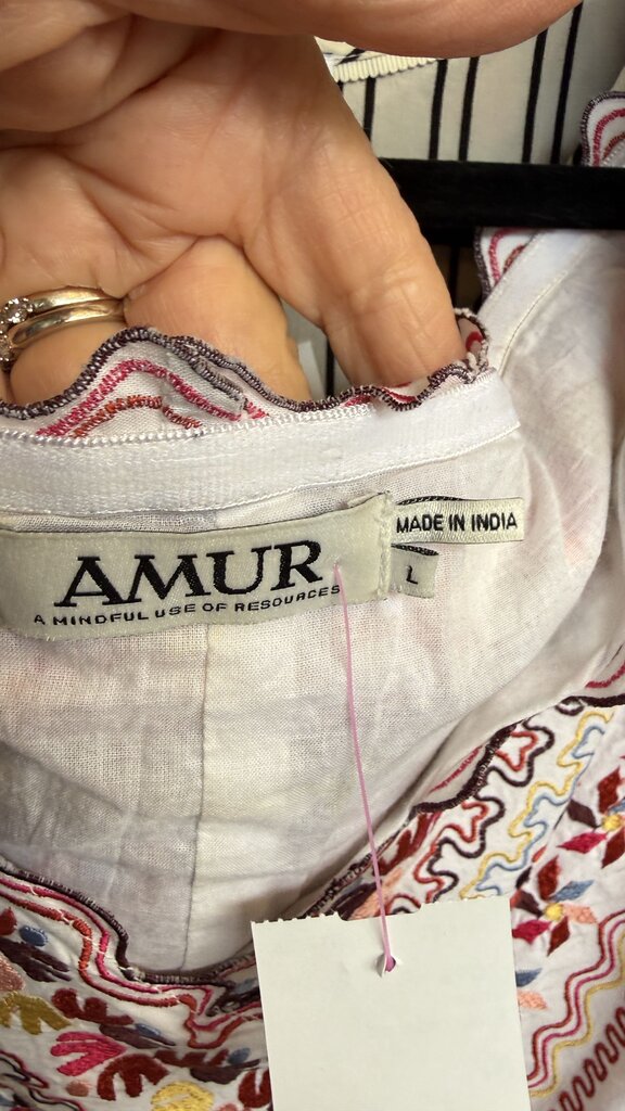 Embroidered Peplum Off the Shoulder Blouse