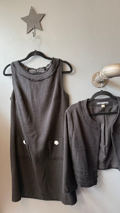Set Tweed Shift Dress + Jacket