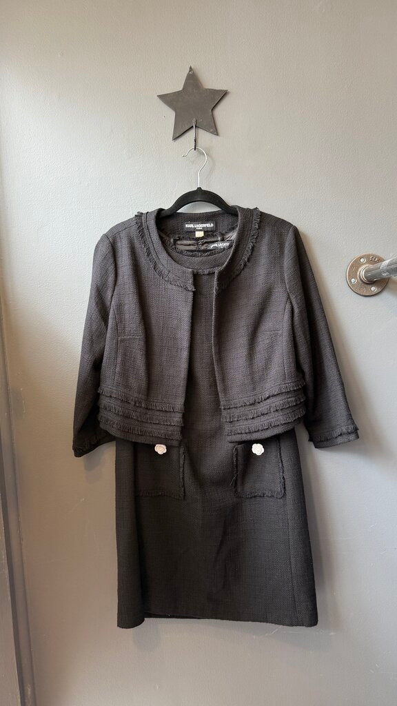 Set Tweed Shift Dress + Jacket