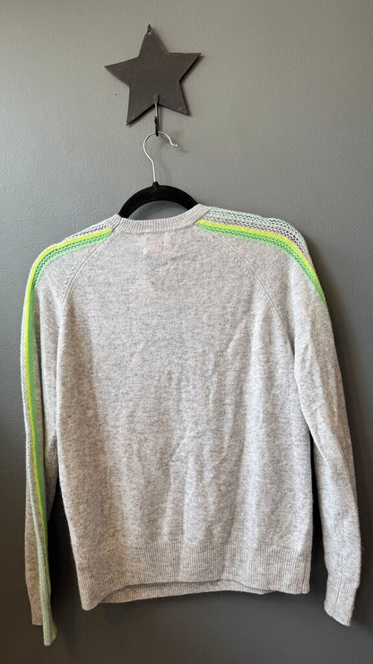 Stripe Shoulders Cashmere Sweater