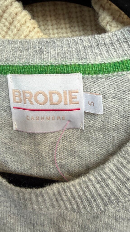 Stripe Shoulders Cashmere Sweater