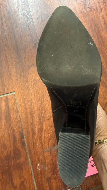 Pointed Block Heel Booties
