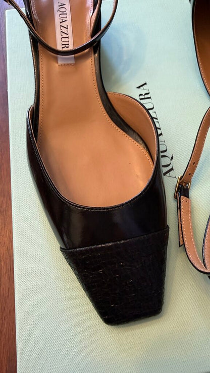 French Flirt Ankle Strap Block Heels