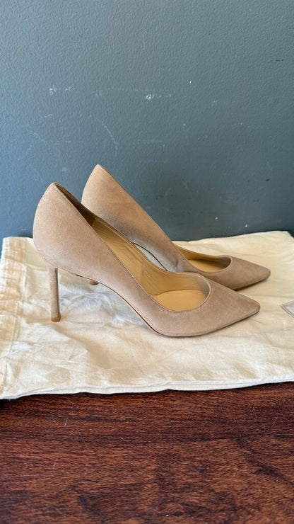 Suede Romy 90 Pumps