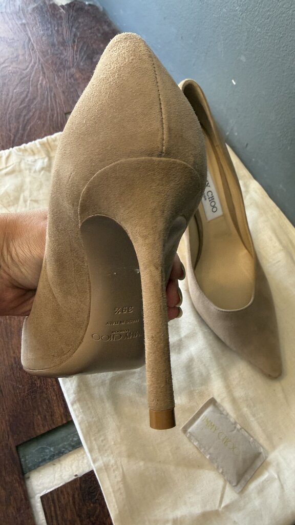 Suede Romy 90 Pumps
