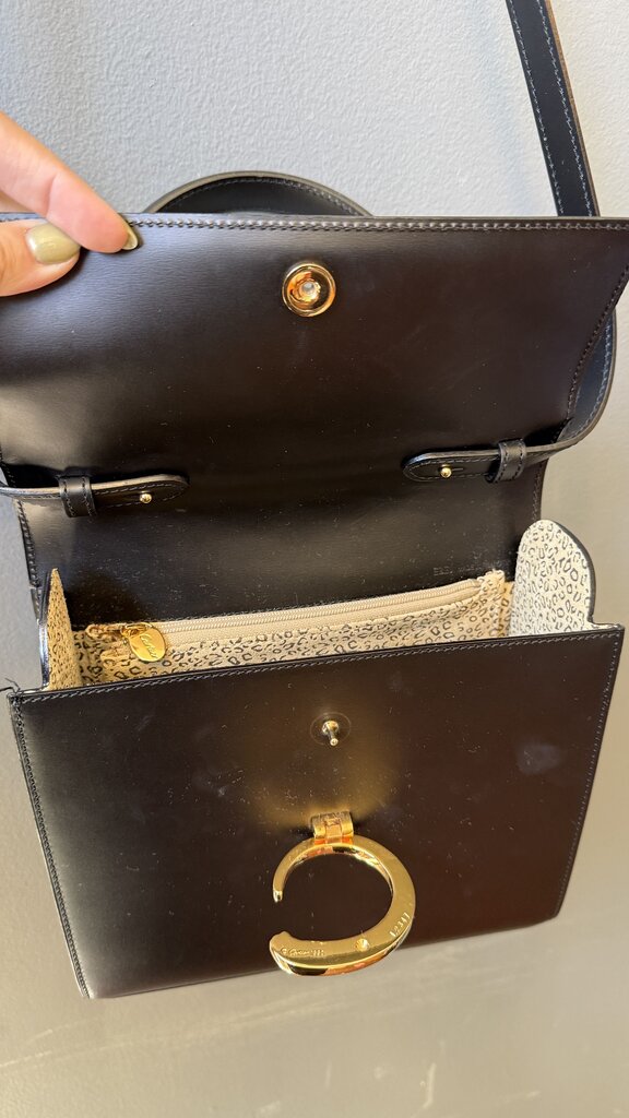 Vintage Panthere Top Handle Crossbody Bag
