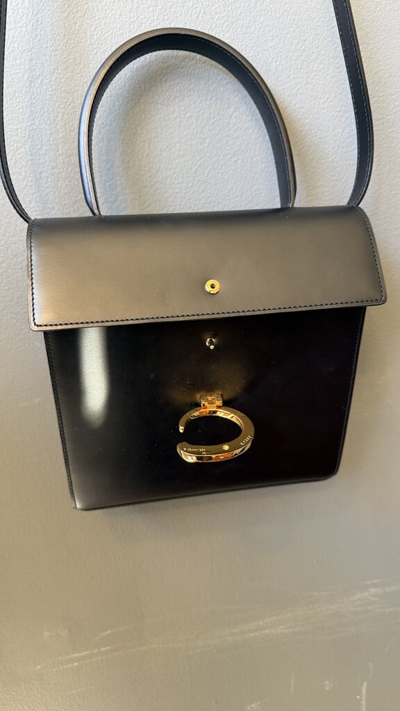Vintage Panthere Top Handle Crossbody Bag