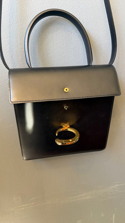 Vintage Panthere Top Handle Crossbody Bag
