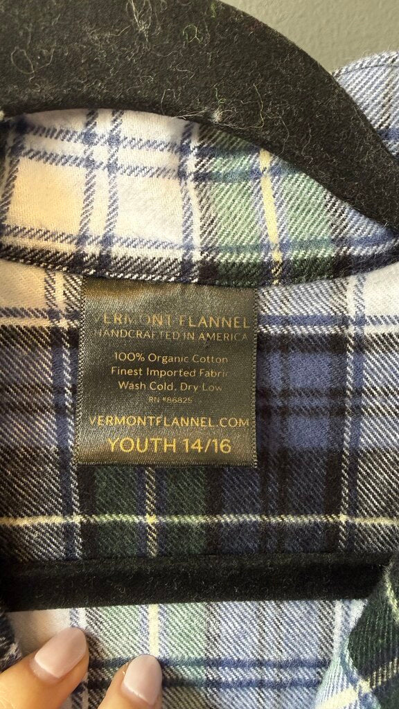 Flannel Plaid Henley Top
